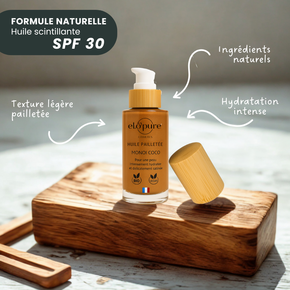 L'Huile scintillante pailletée SPF 30